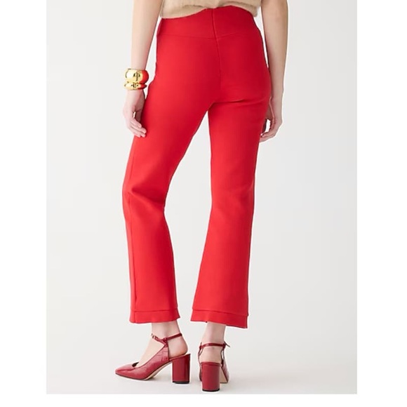 J. Crew Delaney kickout sweater pant in Red - Picture 2 of 11